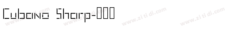 Cubano Sharp字体转换